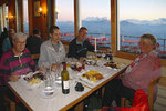 Mini-BB-Treffen: Nachtessen im Berghaus Rothorn Kulm mit Sylvia, Thomas, Armin und Margaretha, 24.