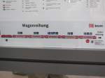 Ein Wagenstandsanzeiger der besonderen Art an allen Berliner Halten hat ...