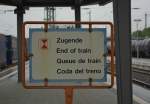 Dieses Schild habe ich ...  Jens Baumhauer 25.09.2010