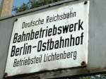 Schild am Eingang des ...  Gerd Bembnista 14.10.2011