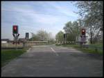 modernisierter Bahn�bergang bei den ...  Max Maa�en 24.04.2010