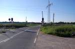 Bahn�bergang an der KBS ...  Andreas Strobel 11.07.2010