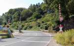Bahn�bergang in H�sel, hier ...  Andreas Strobel 19.07.2010
