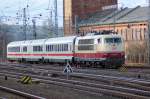 103_245 in der Abstellgruppe im Bhf Bamberg mit ihren Sonderzug ...