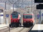 SBB - Kreuzung mit ...  Hp. Teutschmann 12.04.2011
