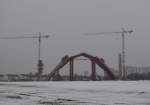 Brückenbogen der neuen Unstruttalbrücke bei Wetzendorf für die ICE-Neubaustrecke Erfurt ... Brückenbogen der neuen Unstruttalbrücke bei Wetzendorf für die ICE-Neubaustrecke Erfurt ...