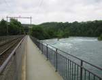 Rheinr�cke bei Schaffhausen am Rheinfall; 21.06.2010  ...