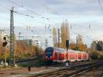 bayern Der RE aus M�hldorf bei der Durchfahrt am Heimeranplatz, 3.11.2009