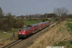 Regionalexpress bei Garching   ...