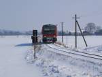 bayern DB 628 627 als RB 27362 von Wasserburg (Inn) Bf nach Grafing, in Oberndorf; 07.03.2010