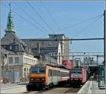 bb-26000-sybic W�hrend die 4005 mit ihrem Wendezug am 27.06.10 noch auf die Abfahrt wartet, verl�sst die Sybic BB 26247 mit dem IC 91 'Vauban' am Haken den Bahnhof von Luxemburg in Richtung Basel. (Jeanny)
