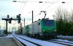 Ein flei�iges und ein faules Fretchen mit einem G�terzug in ...