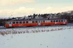 BD Bremgarten - Dietikon Bahn BDe 8/8 2 befindet sich am 30.1.10 in Berikon-Widen.