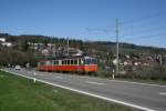 BD Bremgarten - Dietikon Bahn Die anderen 8 Triebz�ge der Bauart sind im Originaldesign unterwegs: Nr. 2 am 6.4.2010 zwischen Hofacker und Berikon-Widen als Viertelstundenzug. 