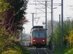 BD Bremgarten - Dietikon Bahn BD / WM - Triebwagen BDe 8/8 6 unterwegs in Bremgarten am 22.04.2010
