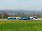BD Bremgarten - Dietikon Bahn BD WM - Triebewagen Be 4/8 24 unterwegs bei Wieden-Heinr�ti am 22.04.2010