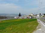 BD Bremgarten - Dietikon Bahn BD WM - Triebwagen ' DIAMANT ' ABe 4/8 5002 unterwegs in Wieden - Heinr�ti am 22.04.2010