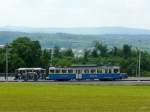 BD Bremgarten - Dietikon Bahn BD - Triebwagen BDe 4/4 10 mit Sommerwagen C 11 unterwegs bei Wieden-Heinr�ti am 29.05.2010