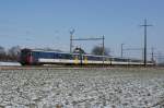 Der RE 2618 verl�sst am 3.2.12 Allaman Richtung Genf.  ...