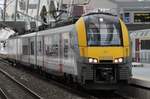 Am 19.08.2016 steht ein Desiro ML nach Liege-Palais im Hauptbahnhof Lüttich.