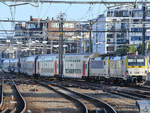 Zwei Siemens EuroSprinter  1839  &  1865  der SNCB schieben Ende Juli 2018 einen IC mit Ziel Oostende.