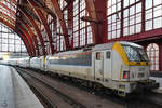 Zwei Siemens EuroSprinter  1839  &  1865  im Bahnhof Antwerpen Centraal. (Juli 2018)