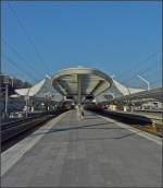 Bei dem herrlichen Wetter am 27.12.08 konnte ich es nicht unterlassen nochmal ein Bild des schnen Bahnhofs Lige Guillemins zu machen.