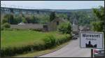 Willkommen in Belgien,hier der Blick auf Moresnet,oberhalb vom Dorf verläuft das Göhltalviadukt,hier links im Bild.