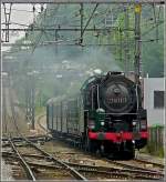 Der Dampfzug, gezogen von 29.013, liess nicht lange auf sich warten, sondern erreichte kurze Zeit später, aus Namur kommend, den Bahnhof von Gembloux. 20.05.10 (Jeanny)