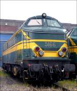 Diesel Lok 5166 war auch am Tag der offenen Tr in Kinkempois zu Gast. Diese Baureihe wurde 1960 von der SNCB in Betrieb genommen. Sie diente im Personen- und Gterverkehr vor allem auf den flachen Strecken in Nordbelgien. Seit 2002 gehrt diese Lok zum historischen Erbe der SNCB. 18.05.08