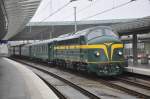 Sonderzug  Valentrain  der TSP mit HLD 202020 und 210077 aufgenommen 17/02/2013 in Bahnhof Antwerpen-Centraal 

