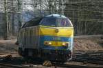 Die beiden blauen SNCB-Loks 5519 und 5529 rangieren in Aachen-West.