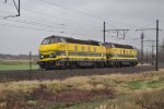 6295 und 6291 auf der Schleife von Ekeren. Aufgenommen am 03.01.2012