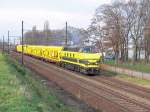 hld 6295 mit Bauzug, Aufnahme am 20.11.2009 in Mortsel