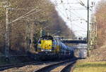 7869,7868 beide von Lineas kommen die Kohlscheider-Rampe hoch aus Richtung Mönchengladbach,Herzogenrath mit einem Kalkleerzug aus Oberhausen-West(D) nach Hermalle-Huy(B) und fahren durch