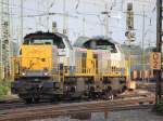 7771 und 7775 rangieren am 06.07.2011 in Aachen West.