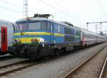 Jetzt habe ich sie auch erwischt. 1504 stand heute im Bahnhof Gouvy. Aufgenommen am 05/04/2009.