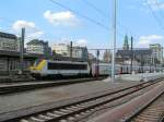 E-Lok 1342 verlsst den Bahnhof Luxemburg in Richtung Brssel.
23.09.07