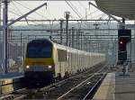 Ankunft des IC A Eupen-Oostende mit E-Lok 1360 im Bahnhof Lige Guillemins am 27.12.08.