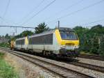 SNCB - Very High Power !  2 Loks fr 1 wagen  1303 + 1308 - Namur - 05-08-2003