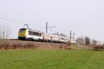 Auch hier wieder ein IC A Eupen - Oostende mit einem I10-Wagen direkt hinter der Lok (HLE 1341).