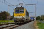 NMBS 1331 - Containertrein richting Kortrijk - Foto: Waregem (B), Spitaalstraat, 2014-10-10 om 16:51