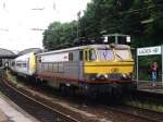 Die 1601 mit Mrklin-logo steht abfahrtsbereit mit D 428 Kln Hbf-Ostende auf Aachen Hauptbahnhof am 13-7-1998.