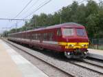 Triebwagen AM807 L-trein L2565 nach Puurs am 01.07.2010 in Haltestelle Hoboken-Polder