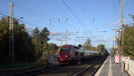 Der Thalys aus Köln-Hbf(D) nach Paris(F) kommt durch Kohlscheid als Umleiter aus Richtung Rheydt,Herzogenrath und fährt in Richtung Aachen-West,Aachen-Schanz,Aachen-Hbf und fährt die