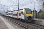 NMBS AM08091 mit Intercity nach Antwerpen, aufgenommen am 22/03/2014 im Bahnhof Duffel