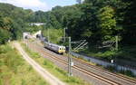 Ein Triebzug der SNCB 657 kommt aus Aachen-Hbf nach Spa-Géronstère(B) und kamm gerade aus dem Aachener-Buschtunnel aus Richtung Aachen-Hbf und fährt in Richtung Hergenrath(B).