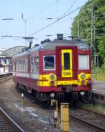 Der Triebwagen 596 fuhr am 26.06.2010 in Aachen Hbf ein.