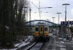 Ein Nachschuss vom dem Triebzug der SNCB 659 von Aachen-Hbf nach Spa-Géronstère(B) beider Abfahrt in Aachen-Hbf und fährt in Richtung Belgien.