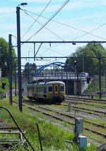 NMBS Triebzug 657 AM 70 im Bhf Welkenraetd am 9.Mai 2016